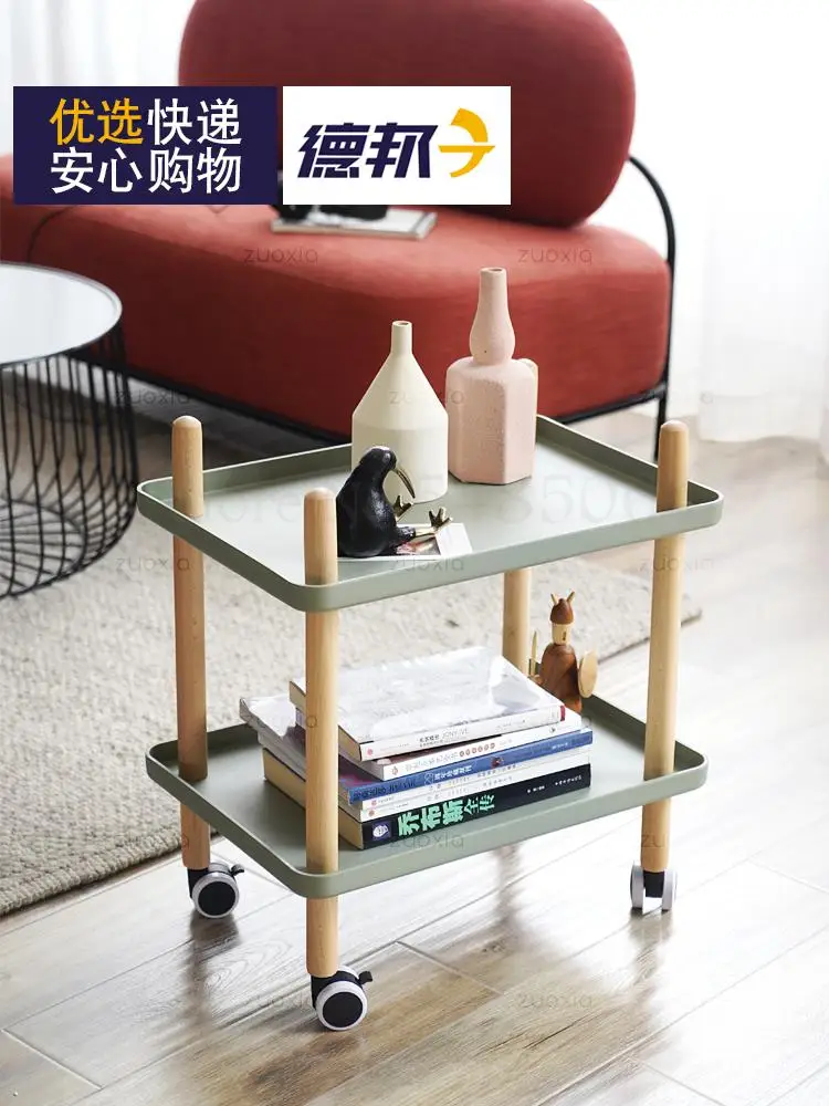Mini Removable Corner Table Nordic Living Room Sofa Cabinet Bedside Creative Small Apartment Cart Coffee |