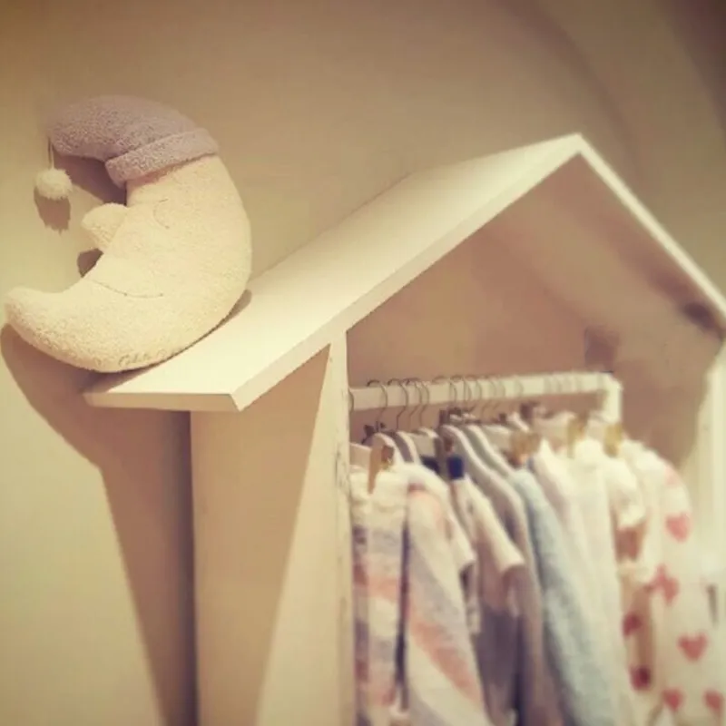 Милый мультяшный Луна изогнутая плюшевая игрушка Успокаивающая спящий кошмар