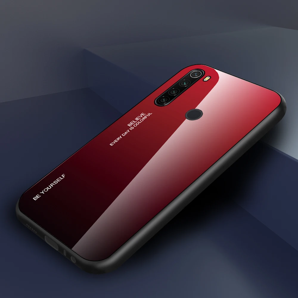 05 Для Xiaomi Redmi Note 8 T чехол из закаленного стекла противоударный чехол для телефона для Redmi Note 8 Pro 8 8 T чехол градиентный бампер - Цвет: 05