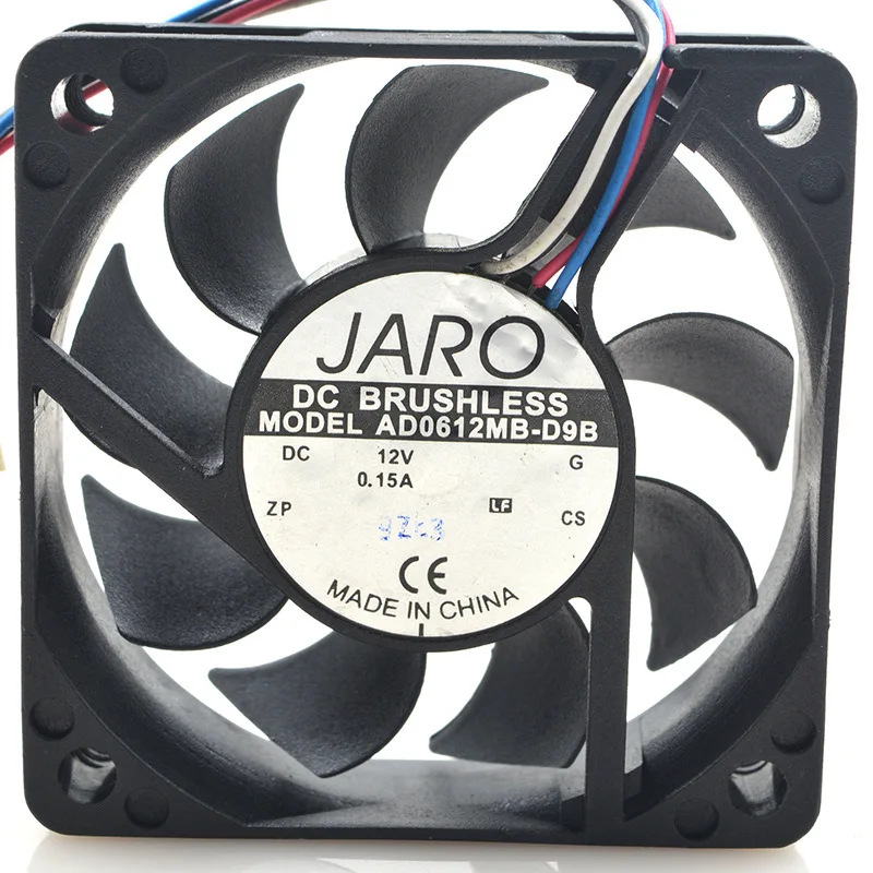 Ультра-тихий охлаждающий вентилятор для JARO AD0612MB-D9B 12V 0.15A 6010 6 см