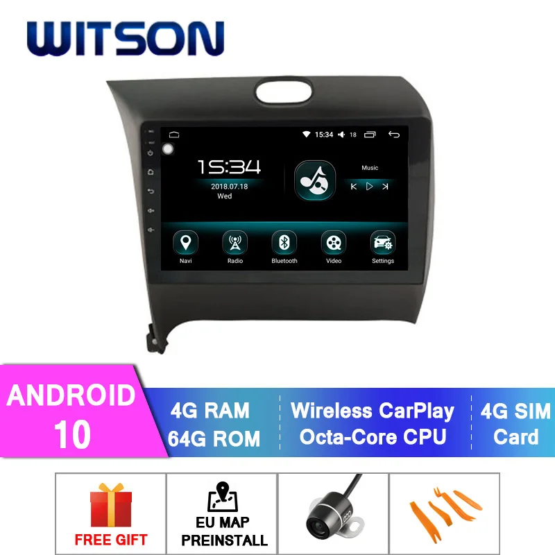 WITSON Android 10 0 4 + 64 ГБ 9 &quotавтомобильный DVD GPS для KIA K3 2012-2015 автомобильный аудио плеер |