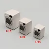 Creative 1:20/15/25 Dollhouse Miniature DIY Scene Decoration Mini Washing Machine for Model Hobbies 1