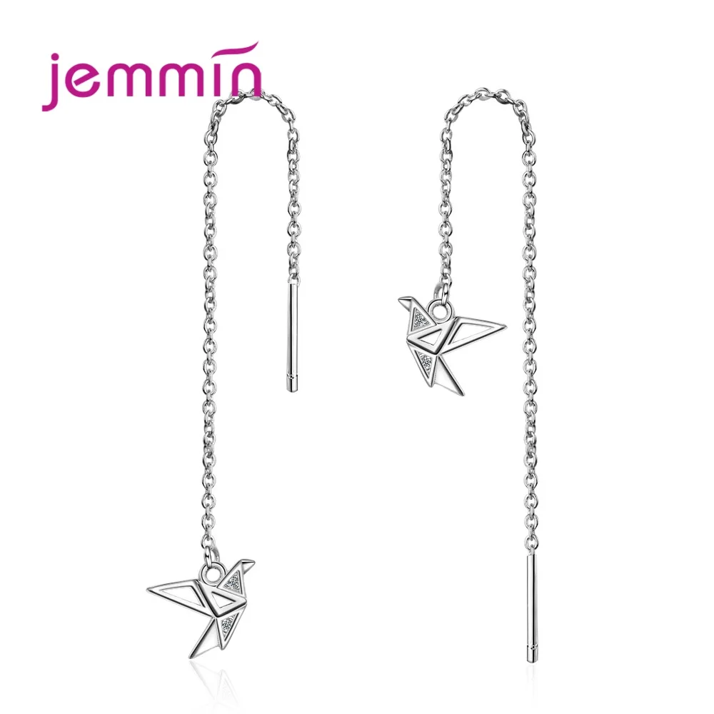 

New Fashion 1 pair Origami Crane Drop Earrings Personality for Women Girl Bird Earrings Trendy Jewelry Wholesale