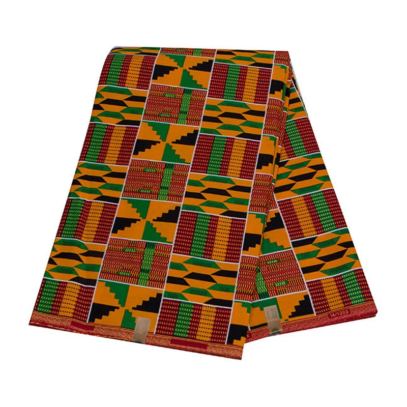 Soft Classic Ankara African Prints Kente Fabric Real Wax Pagne 100% Cotton Top Africa Sewing Material For Dress Africa Patchwork