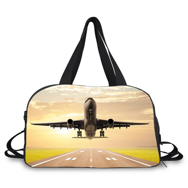 

Duffel Bag Travel Bag Airplane Print for Men Women Valise Sport Gym Bag Deportivas Bags