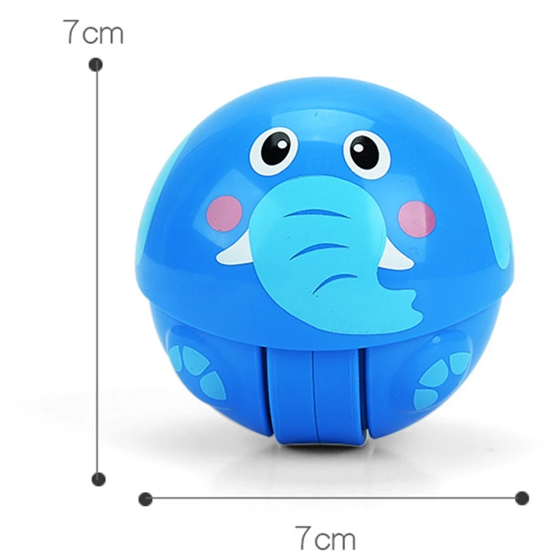 1 шт. креативные милые пластиковые мультипликационные животные инерционные раздвижные погремушки кивая тумблер Скалка развивающие игрушки случайного цвета для малышей