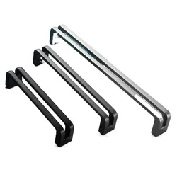 Payaso negro gris, mueble de Metal de níquel, armario, cajón, manija para casa, Hotel, edificio