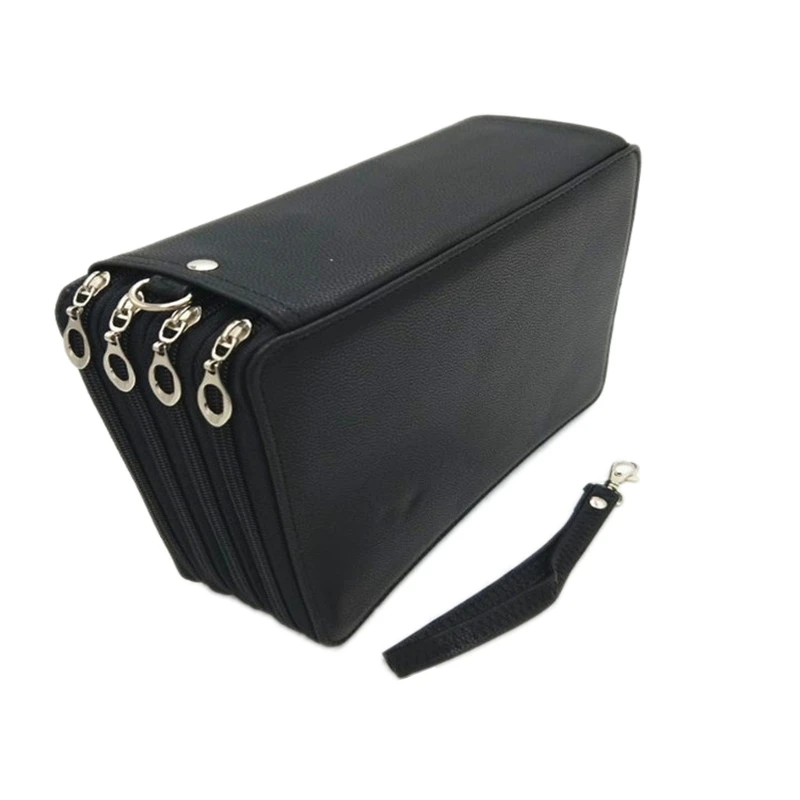 

Pu Leather School Pencil Case 184 Hole Large Capacity Color Pencil Bag Box Multi-Function Pencil Box Art Supplies Gifts