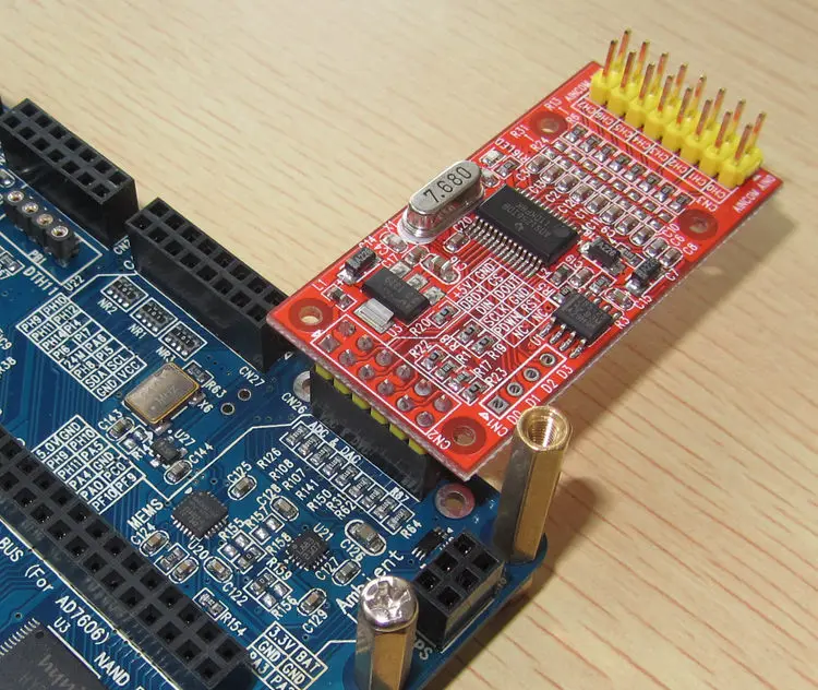 ADS1256 8-канальный 24-битный АЦП модуль сбора данных получить программируемый SPI Интерфейс Одноместный 5V Питание