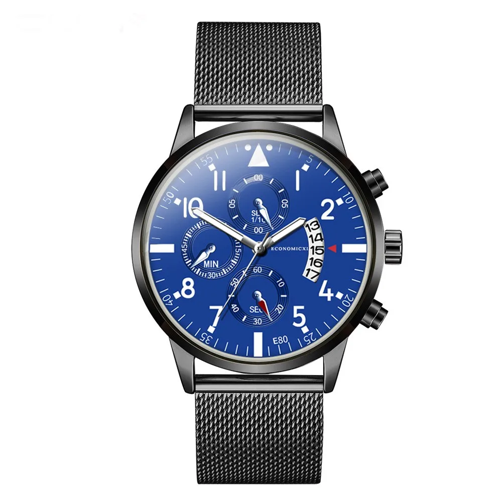 Relogio Masculino Топ бренд класса люкс с сеткой сталь Дата Мода Reloj Hombre часы мужские повседневные Erkek Kol Saati мужские часы