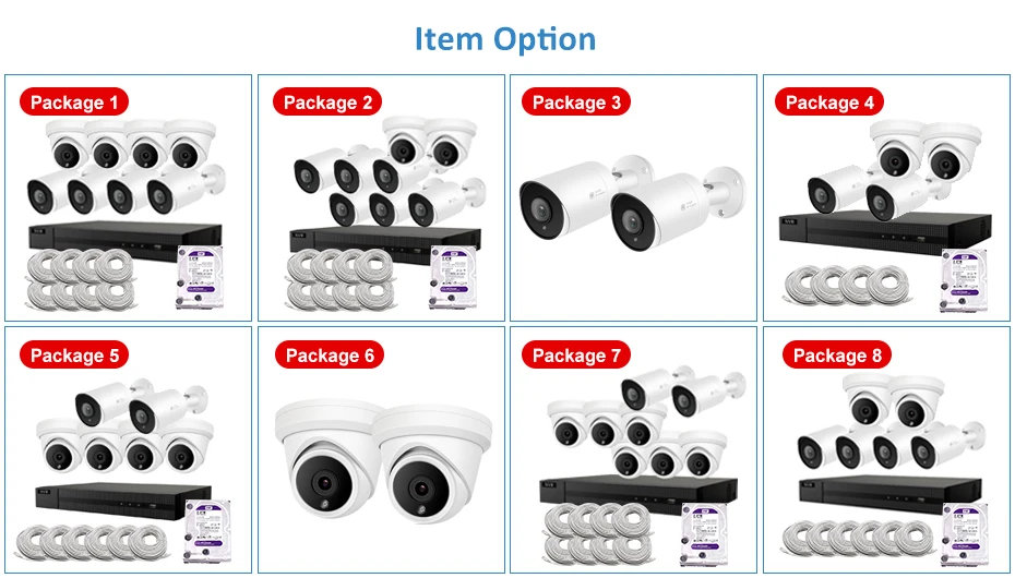 Hikvision OEM 8CH 4 к NVR 5MP купол/пулевые смешанные POE IP Камера 4/6/8 шт. комплект открытый системы безопасности CCTV NVR Kit с 1/2/4 ТБ HDD