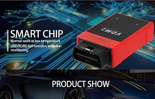 UCANDAS VDM2 VDM II V5.2 WiFi все системы OBDII Автомобильный код сканер OBD2 автомобильный двигатель код ридер для Android диагностики