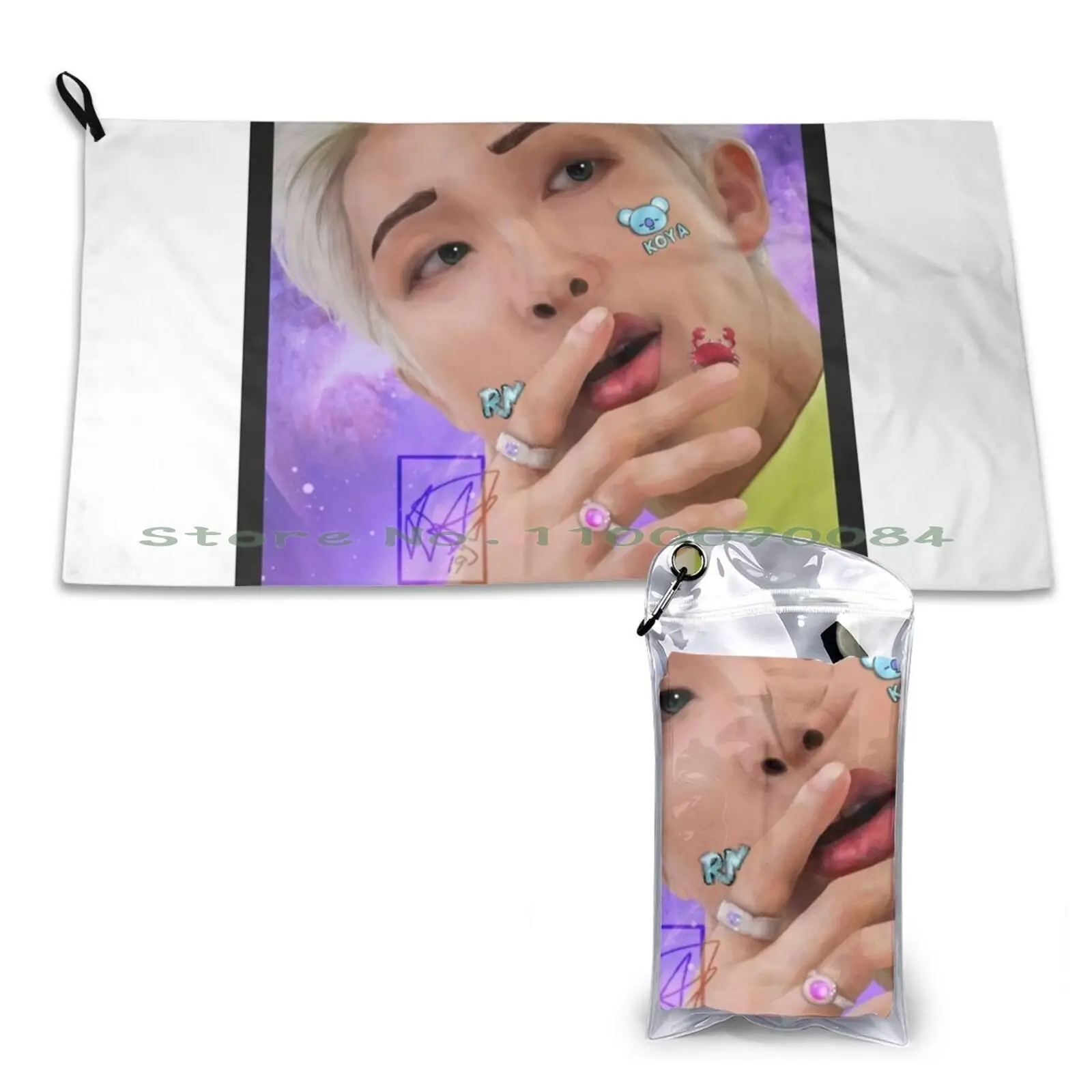 -Namjoon (Rm) Asciugamano Ad Asciugatura Rapida Palestra Sport Bagno Portatile Butts Super Heros Superheros Halloween Pride Cartoon Anime Funny