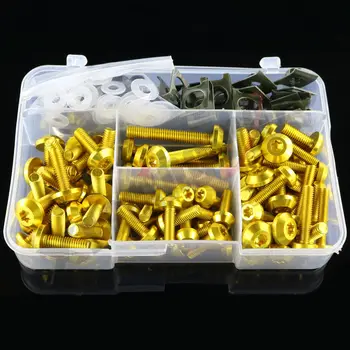 

Motorcycle Bolt Screws Kit Fairing Anodize Accessories Complete Durable