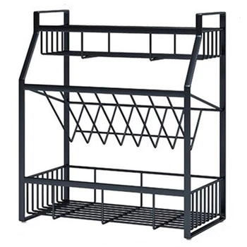 

Spice Rack, 3 Tier Spice Rack Organizer for Counter Stable Spice Shelf Standing Storage Rack for Kitchen Bathroom