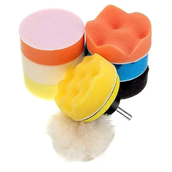 

11pcs Buffing Pads Polishing Buffer Tool Kit For Car Polisher Drill Sponge Kit Waxing Foam Waxing Tool Metal Polish