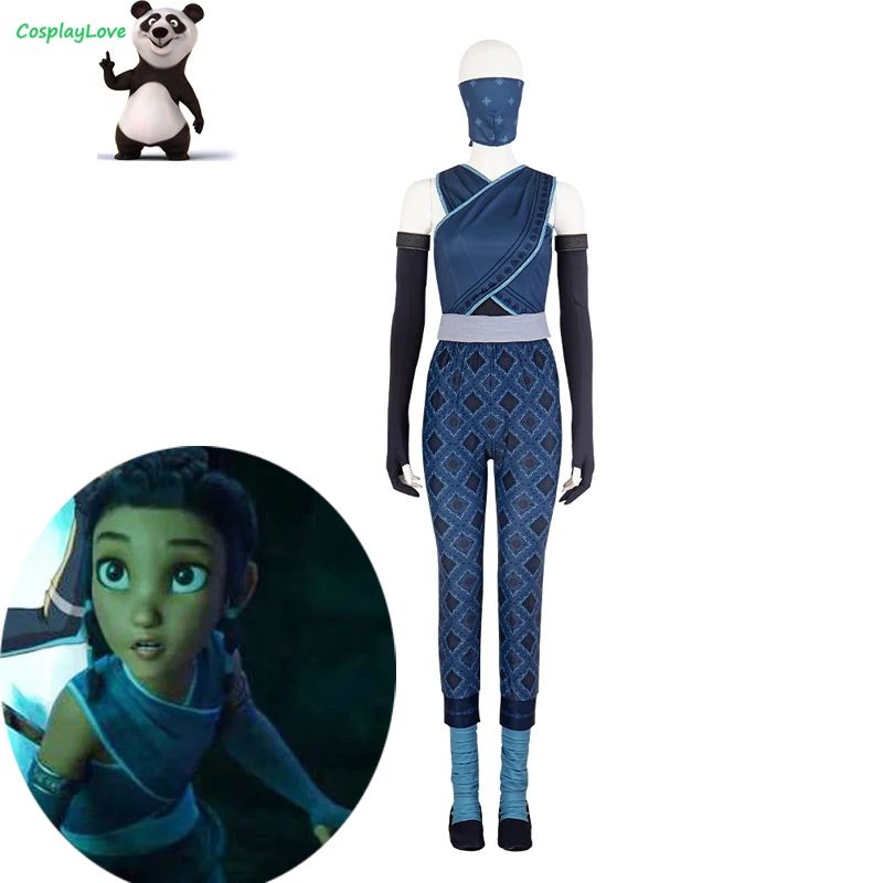 Cosplaylove The Last Dragon Raya Kid Cosplay Costume Su Misura Per Boy Man Halloween Christmas