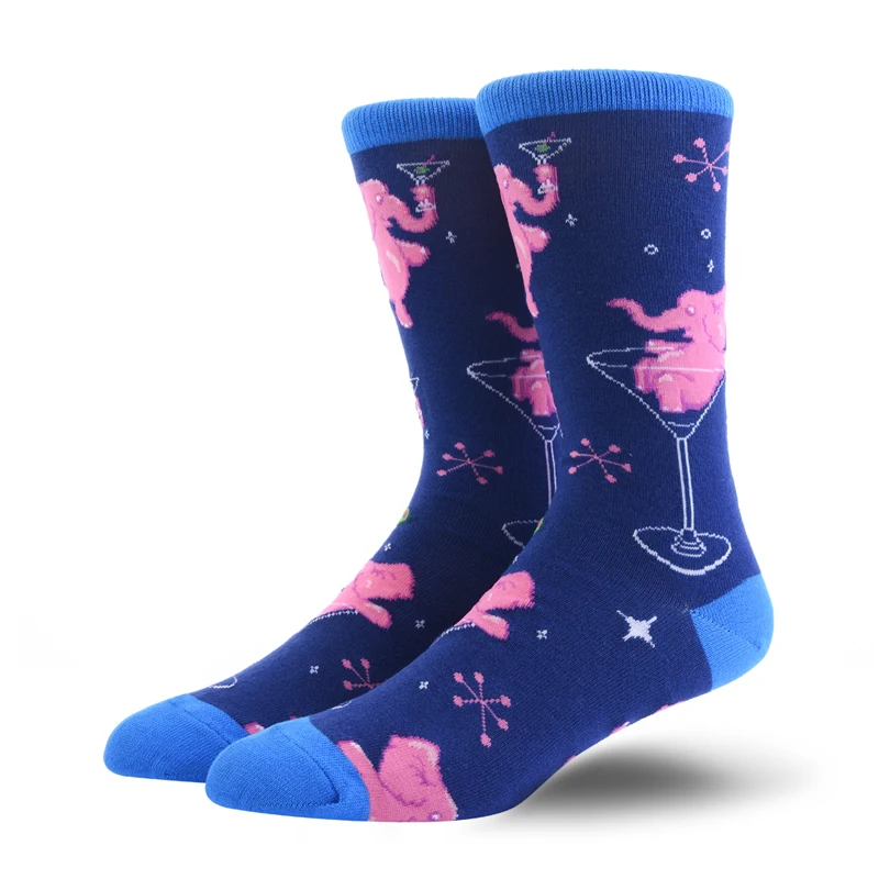 Подарки для мужчин носки хип-хоп мужские хлопковые зимние скейтборд coolmax счастливые подарки для забавных крутых художественных модных уличных стилей novedades - Цвет: 1