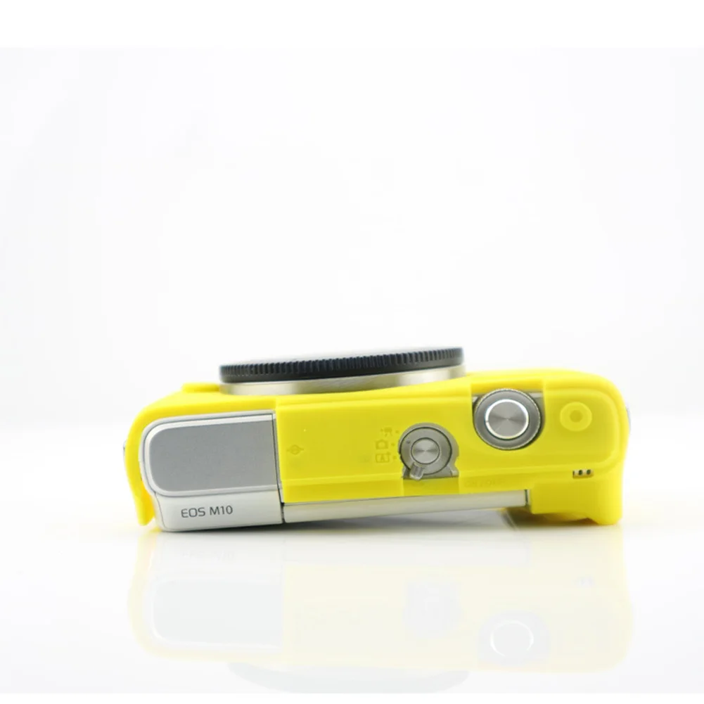 Yellow M10 Силиконовый противоударный Модный водонепроницаемый чехол для камеры с защитой от царапин, мягкий чехол для Canon M6 M10 M50 - Цвет: Yellow M10