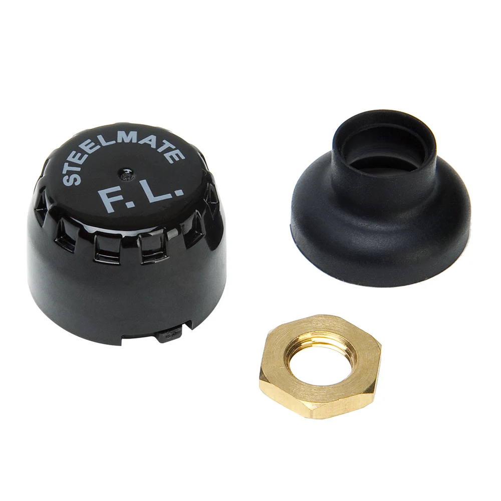 Steelmate TP-03S TPMS Tire Pressure Monitoring System with Adjustable LCD Display Cigarette Plug 4 Valve-cap External Sensors