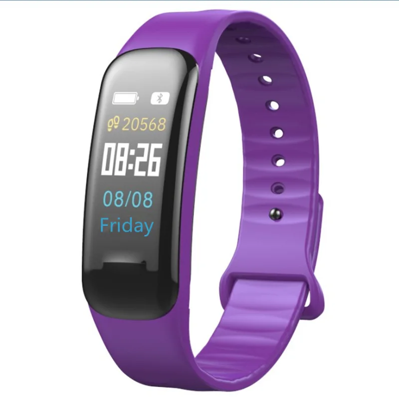 

Color Screen Bracelet C1PLus Blood Pressure Blood Oxygen Remote Control Photo Shoot Waterproof Health Sports Step Count Bracelet
