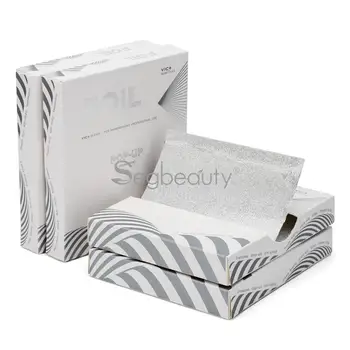 

Segbeauty 100 Counts Pop-up Hair Dyeing Foils Aluminum Foil Sheets Embossed Pre-cut Highlighting Foils Hair Balayage Bleaching