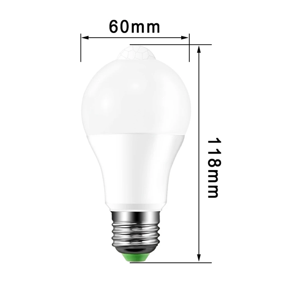 B22 E27 PIR детектор датчик движения 85-265 в 10 Вт умный светодиодный светильник лампа для коридора тропинки лестницы сада двора дома