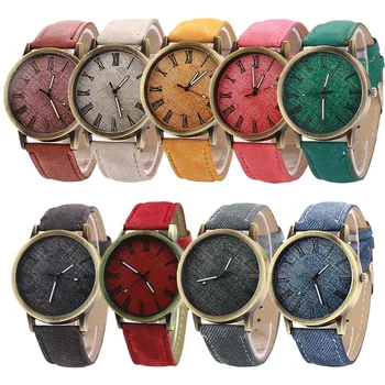 

2019 Vintage Quartz Watch Female Male Cock With luxury brand men watches 2019 luxury brand Leather Strap watches wristwatch