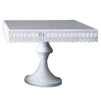

Sweetgo Square Cake Stand White Iron Cake Tools Wedding Table Decoator Home Decoration Bakeware Candy Bar L