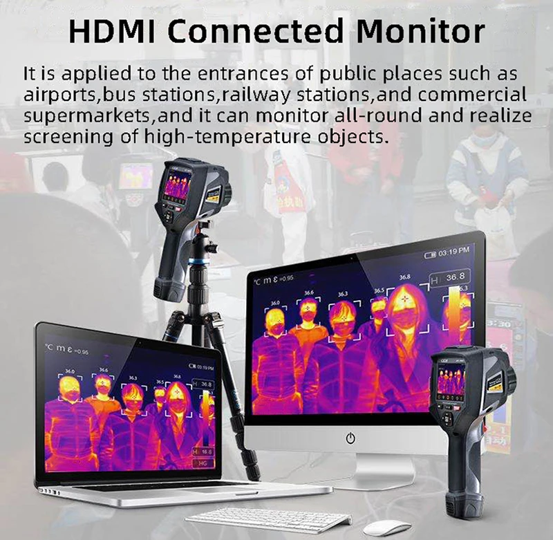 

Body Infrared Thermal Camera Fast Temperature Screening Thermal Imager Thermometer Link to Display TV LIVE