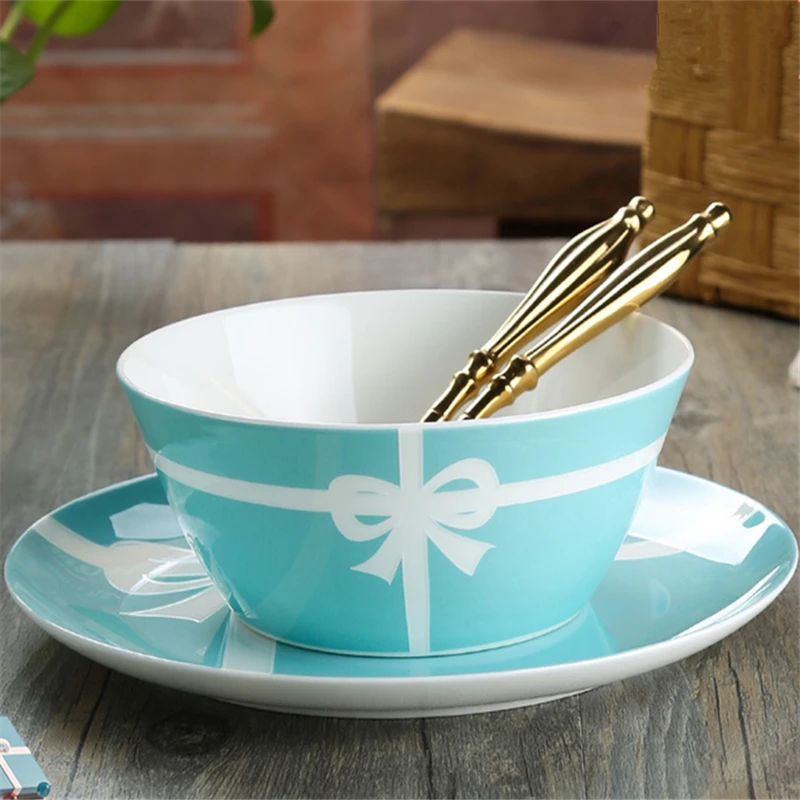 

Ceramic Bowl Bone China Breakfast Food Bowl Fresh Fruit Salad Sugar Water Bowl Dessert Bowl Kitchen Utensils Wedding Gifts
