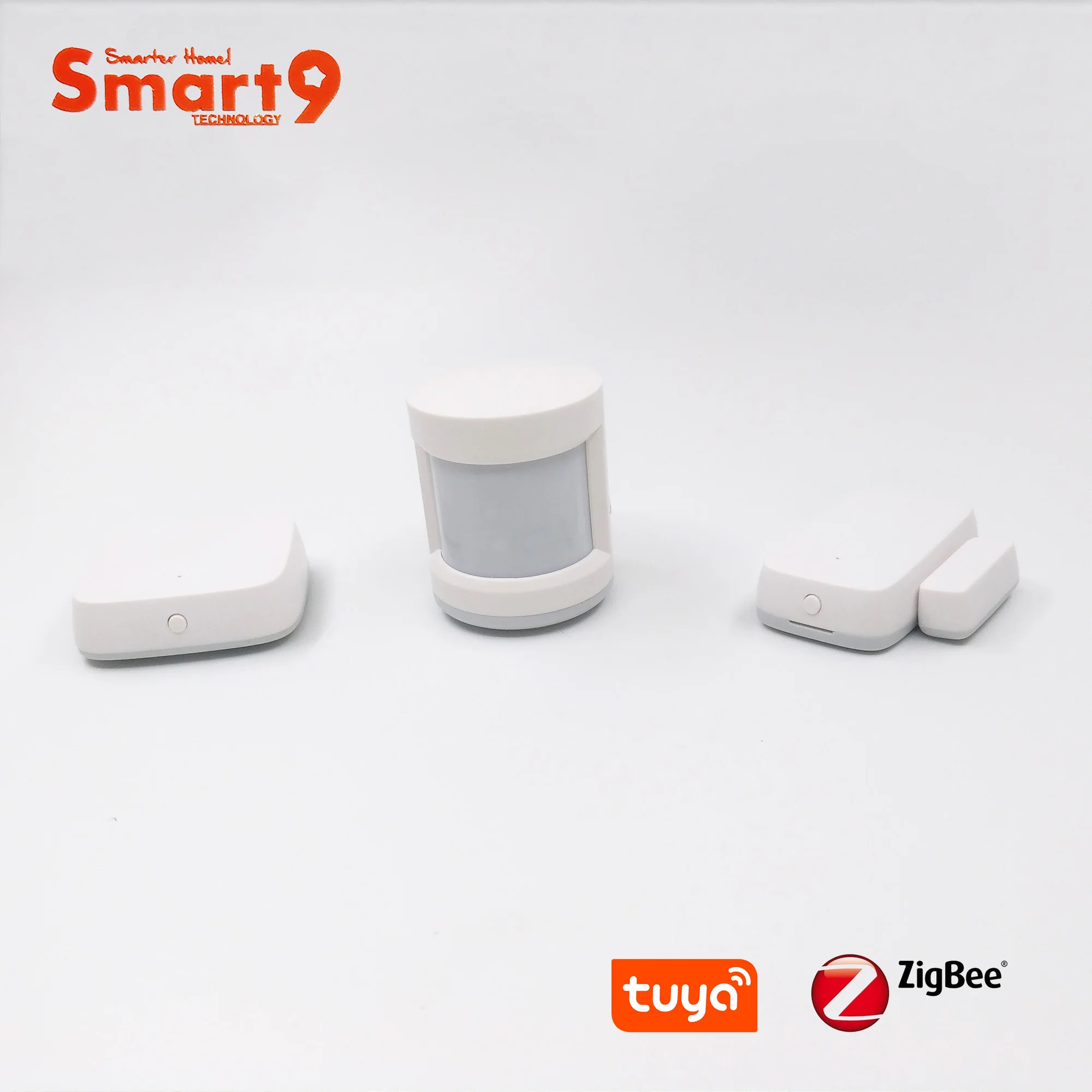 Smart9 Smarthome DIY Kit A, ZigBee PIR+ дверь+ датчик температуры работает с TuYa ZigBee Hub Smart Life App питание от TuYa