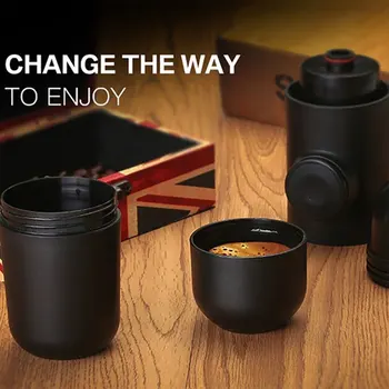 

Mini Espresso Portable Coffee Maker Hot and Cold Extraction USB Electric Coffee Powder Making Machine Outdoor