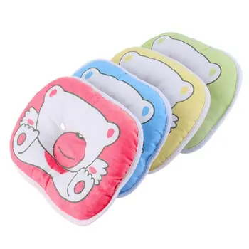 

Genuine Newborn Infant Baby Bear Pattern Pillow Sleeping Support Prevent Flat Head Cushion Plush Animal Shape Cute Soft Pillow