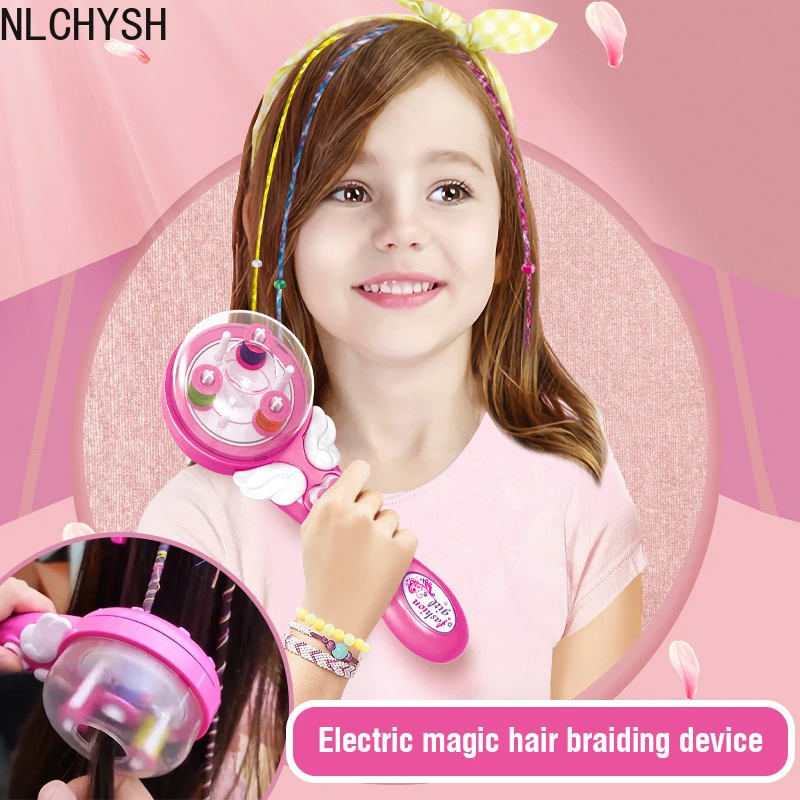Electric Automatic Hair Braider DIY Braiding Hairstyle Tool Twist Machine Braid Weave Toys For Girl Child Gift | Красота и здоровье