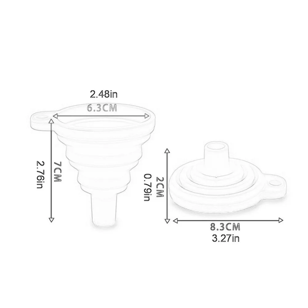 Переносные, складные, силиконовые, безопасные воронки, креативные предметы домашнего обихода, конфета, длинная Воронка для шеи, силиконовая Складная воронка