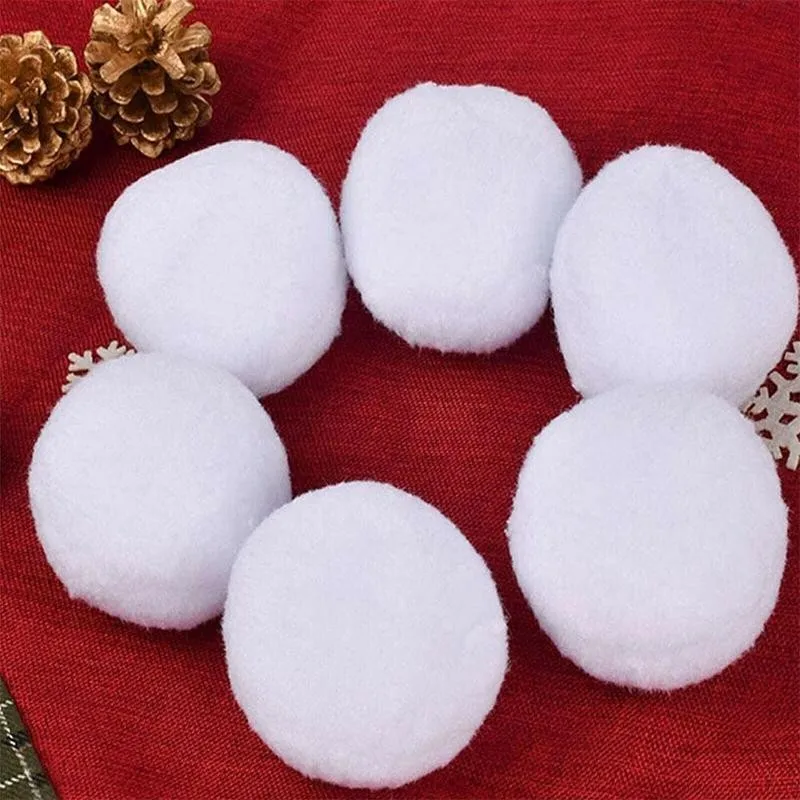 30Pcs 7cm Indoor Realistic Fake Soft Snowballs for Fight Game Christmas Fun Kids Educational Toys Children Gift | Дом и сад