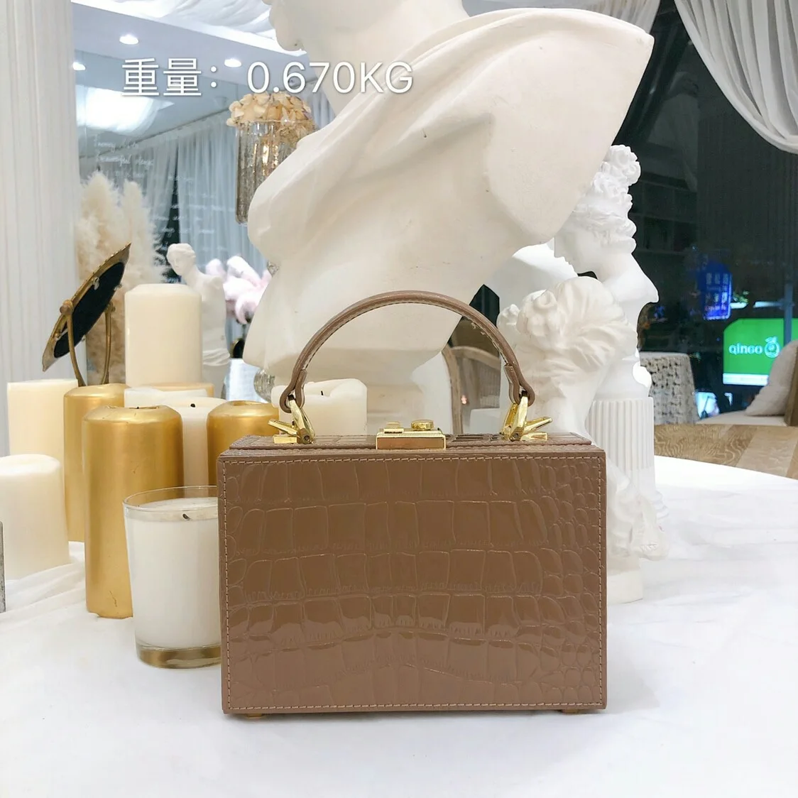 Crocodile Pattern pu Leather Lady Handbags Retro Rectangular Box Bags Design Women pouch Messenger crossbody Bags Small Tote Bag