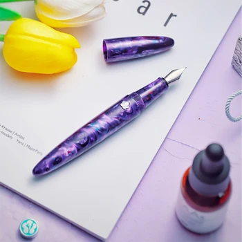 

Collection！ Future Series Resin Fountain Pen Purple Provence Gradient Ef/f Nib Writing Pen For Gift