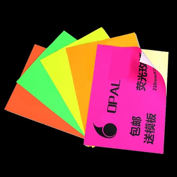 

Color A4 Print Label Sticker Writing Blank Mattepaper Pink Red Self-sticking Adhesive Manual DIY Ink Jet Printer Gift Box Laser