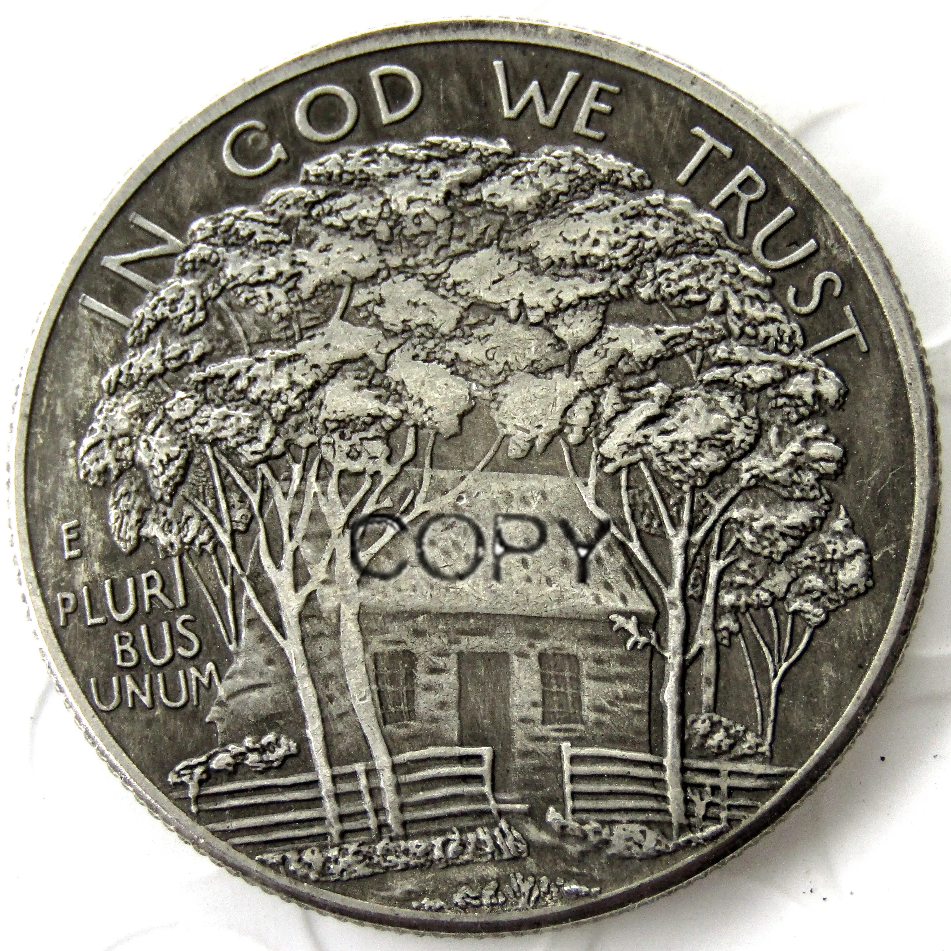 1922 полдоллара США Посеребренная Имитация монеты