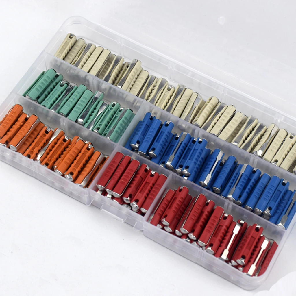 200 Pcs Continental Car Fuses Torpedo Type Sets For European Cars Old Style