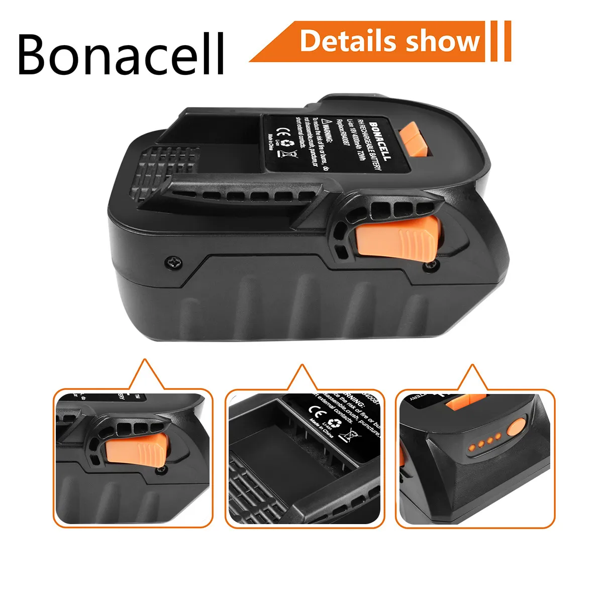 BONACELL 6000mAh 18V toolLi-ion для RIDGID R840083 R840085 R840086 R840087 аккумуляторная батарея для электроинструмента серии AEG L30