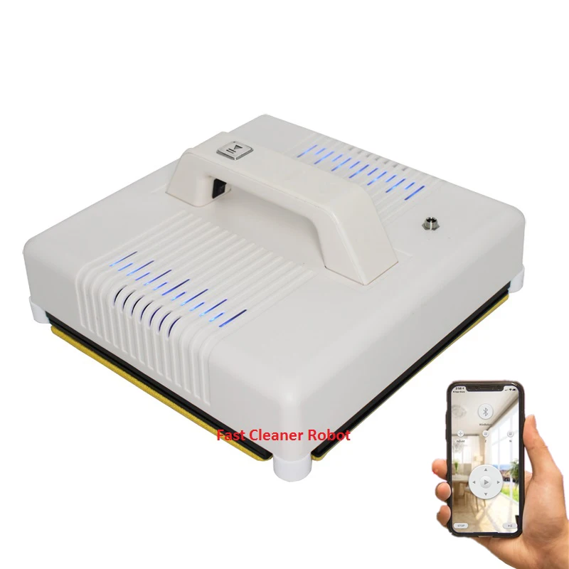 

APP operation remote control detect frame and frame-less spraying glass window cleaning wiper