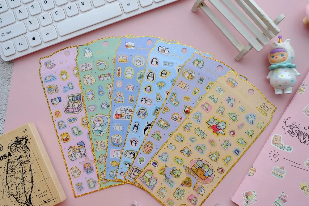 Nekoni Kawaii маленькие животные позолоченные декоративные фотообои для
