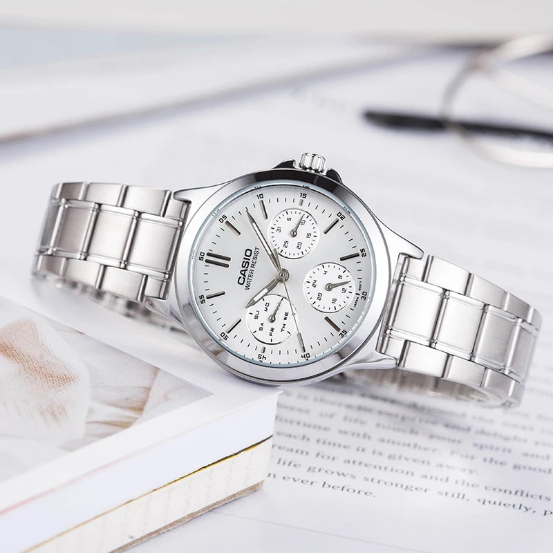 Casio Часы Указатель серии модные кварцевые женские часы LTP-V300D-7A