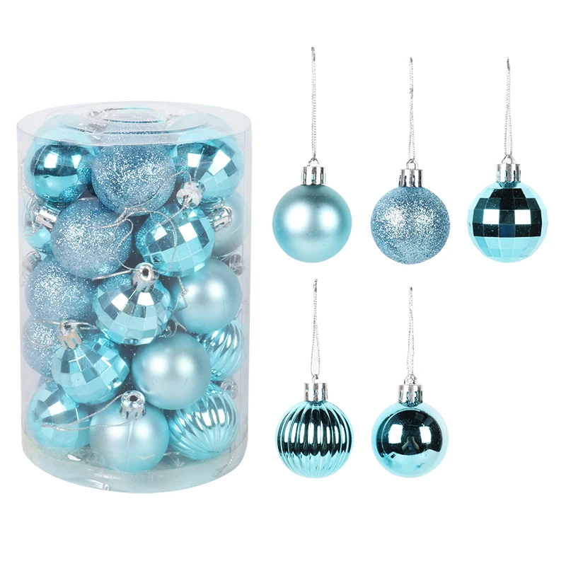 Assorted Color Christmas Balls Christmas Tree Ornaments Balls xmas decorations Hanging Tree Pendants New Year 2021 Gift Noel