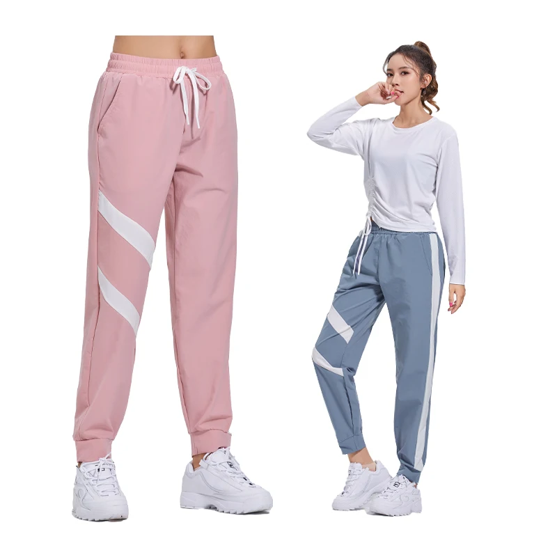 Women Running Trousers Breathable Gym Elastic Waist Harem Pants