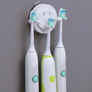 

Wall Mount Suction Cup Holder Bathroom Accessories Toothbrush Holder Electric Toothbrush Rack Bathroom Storage Holder Hooks