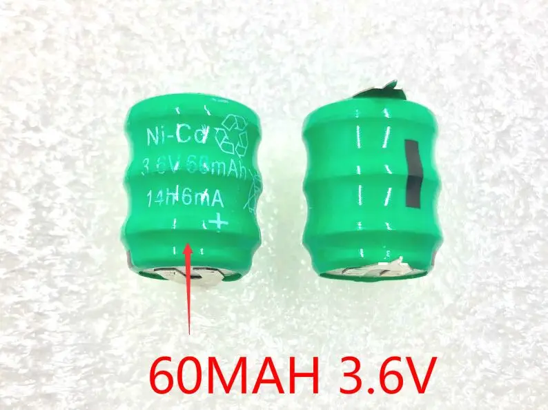 5 шт. Ni-MH аккумулятор 3,6 V 60mAh 15,2X19,5mm аккумуляторная батарея
